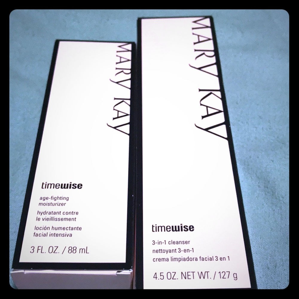 Mary Kay TimeWise cleanser and moisturizer